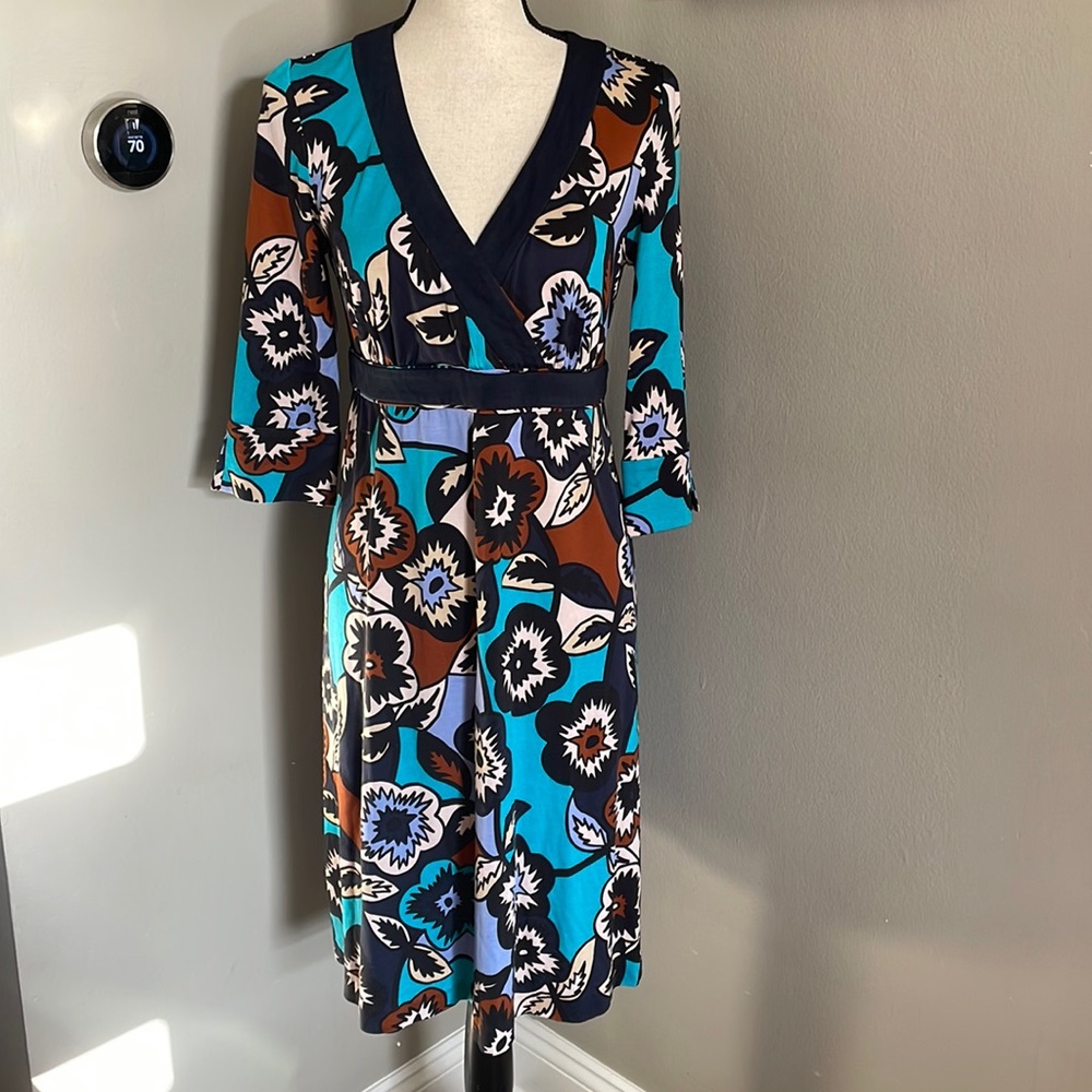 Diana von Furstenberg floral maternity dress